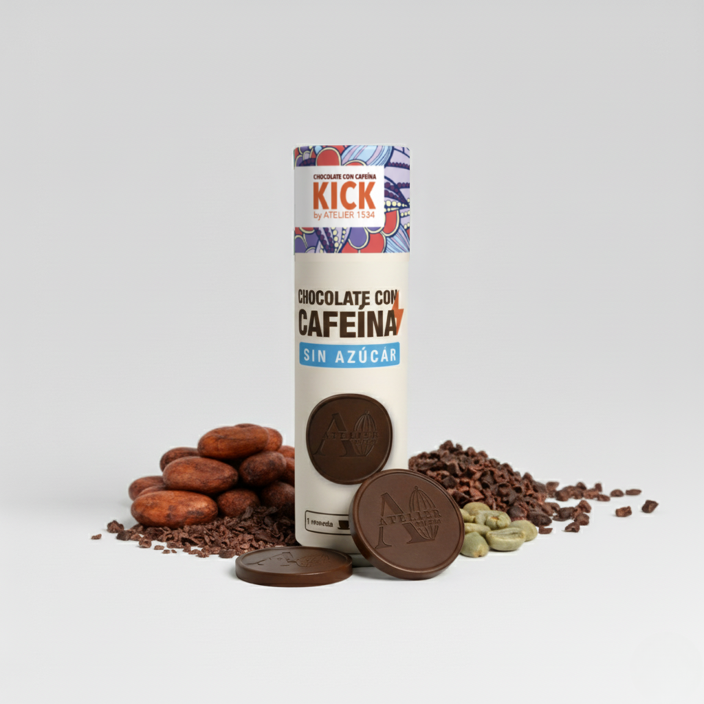 KICK - Chocolat sans sucre avec caféine